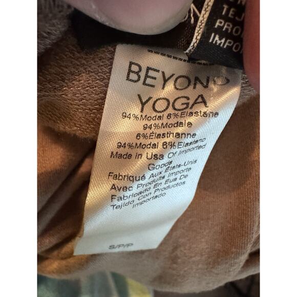 Beyond Yoga Brown/tan High Waisted Joggers Women's Sz Small - Picture 4 of 15